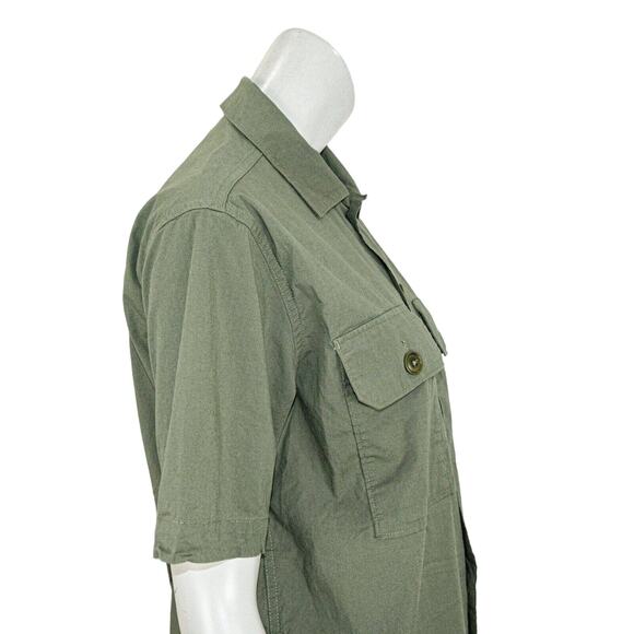 DEUS EX MACHINA Women's SUZY Safari Shirt in Green Size 10 - Picture 8 of 8